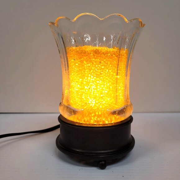 Ooh La Lamp Crystal Warmer Lighted Scent Warmer Flameless Fragrance Gold Crystal - Picture 6 of 7
